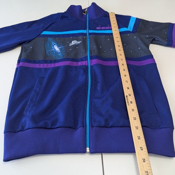 Diadora x Rick And Morty Intergalactic Track Jacket Purple and Blue - Picture 12 of 14